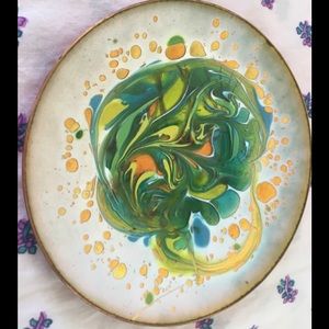 Hand painted Copper Plate